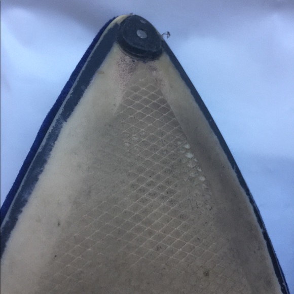 🌷Zara Midnight Blue Velvet Chunky Heel Pump 39🌷 - Picture 13 of 13